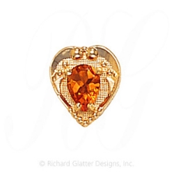 GS475 CIT - 14 Karat Gold Citrine Slide 